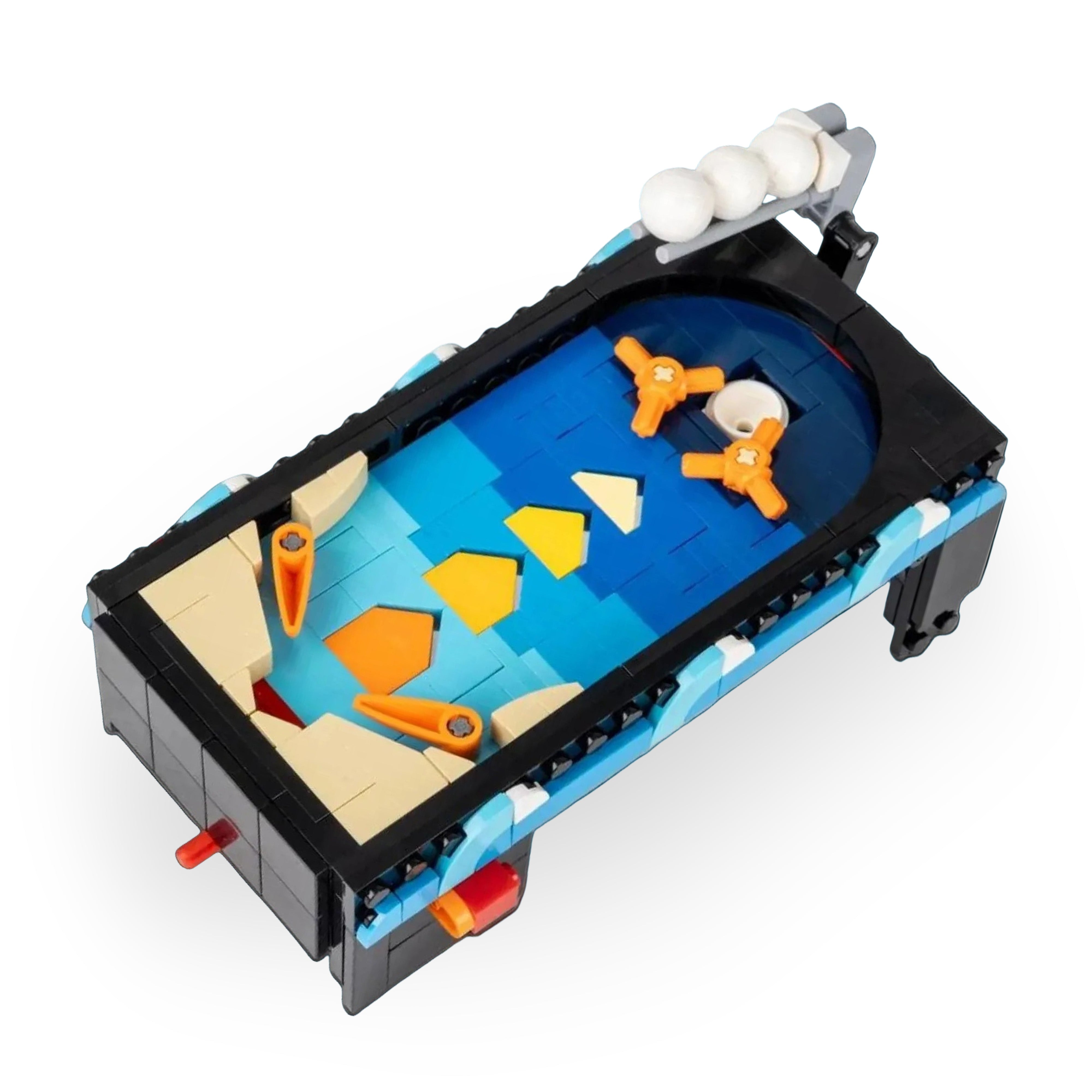 Retro Pinball Game Brick Set