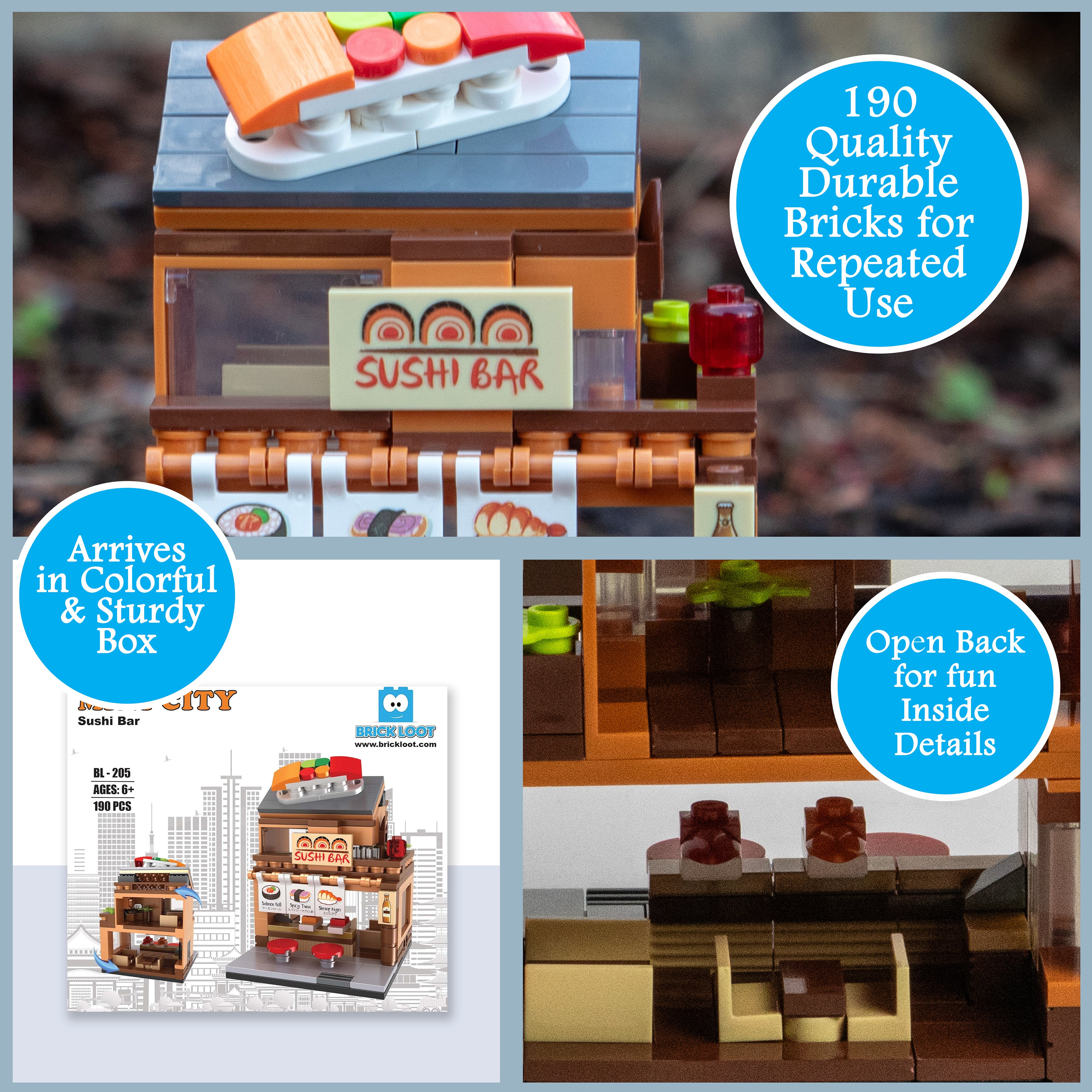 Mini City - Sushi Bar Brick Set