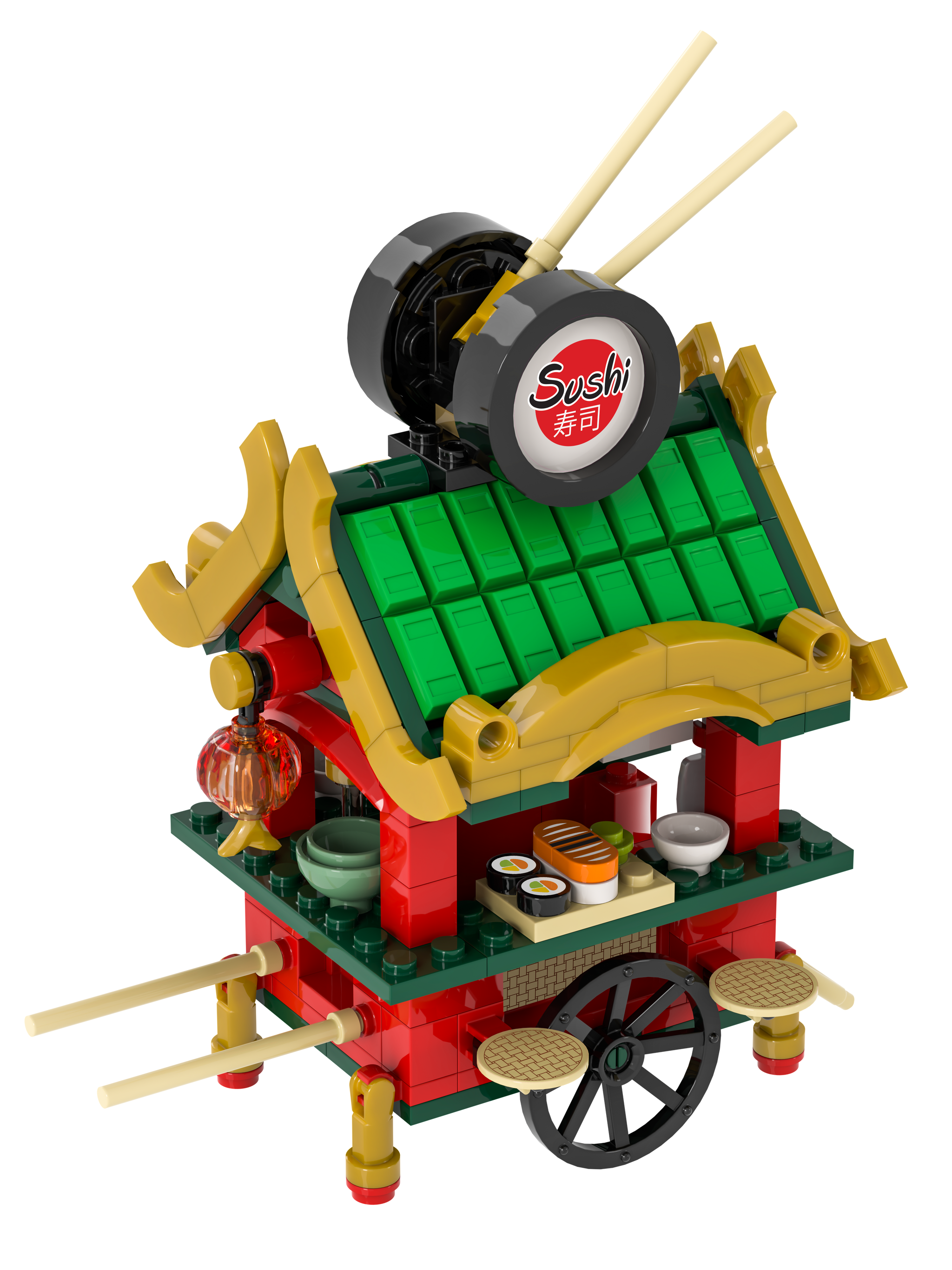 Sushi Cart Brick Set