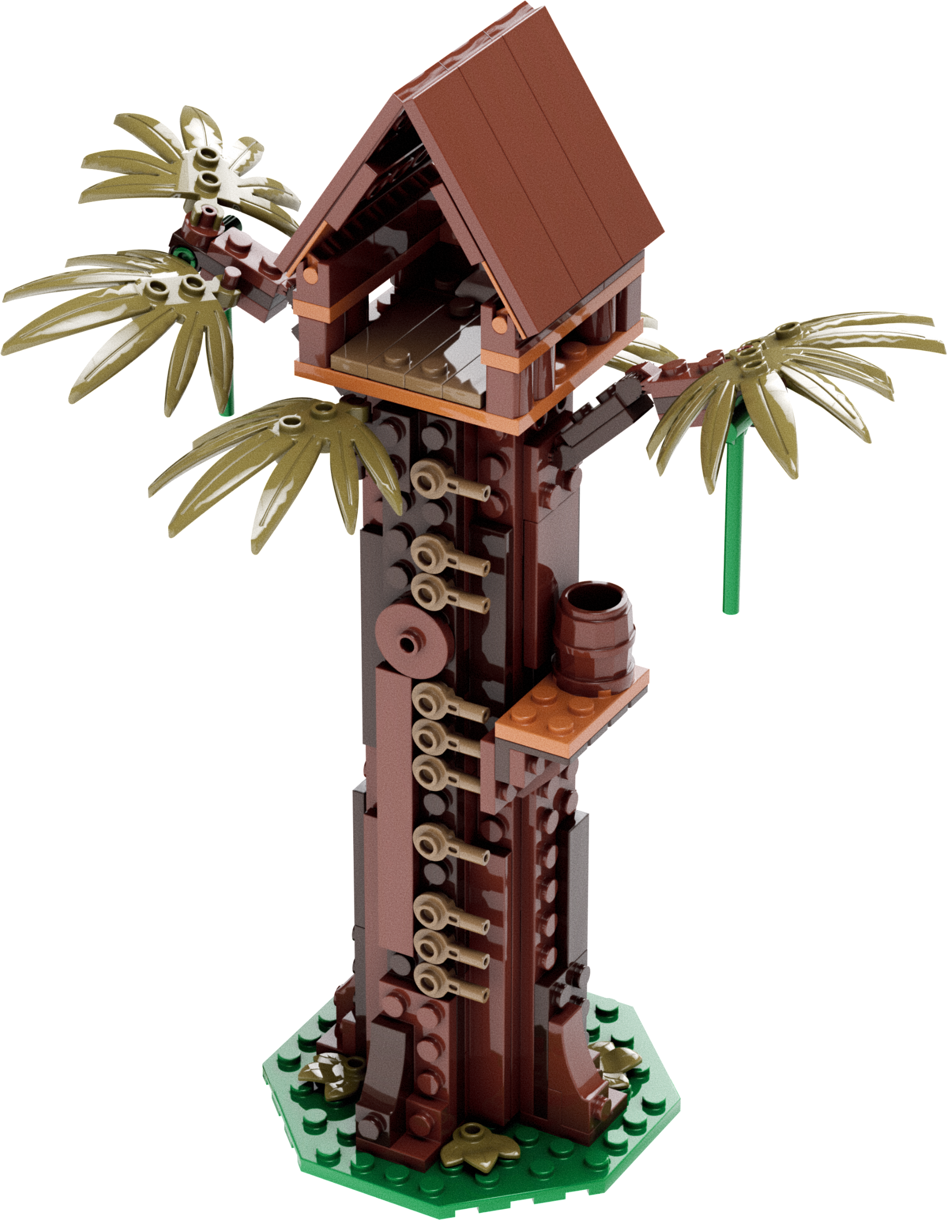 Tarzan Jungle Treehouse – Tall Jungle Hideout Display