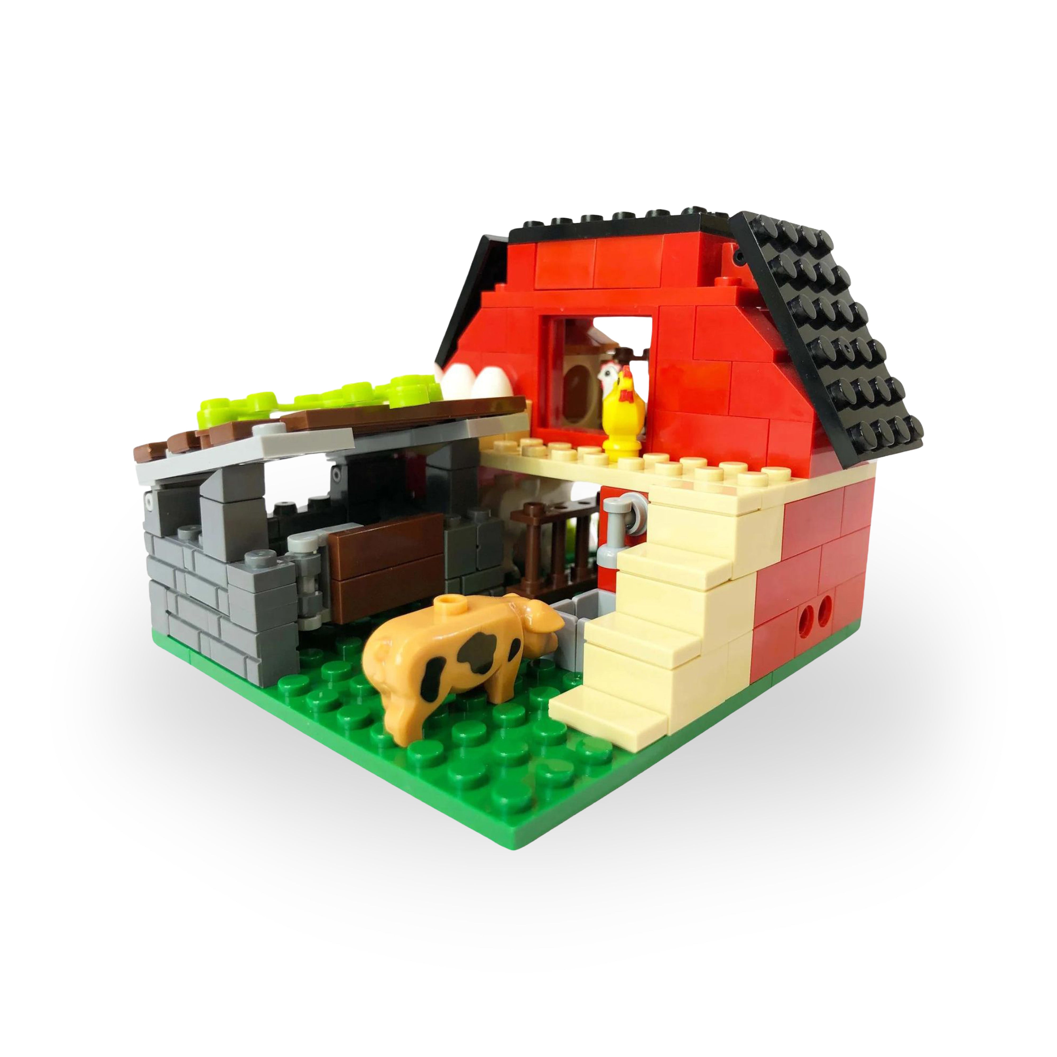 Mini City - The Barn Brick Set