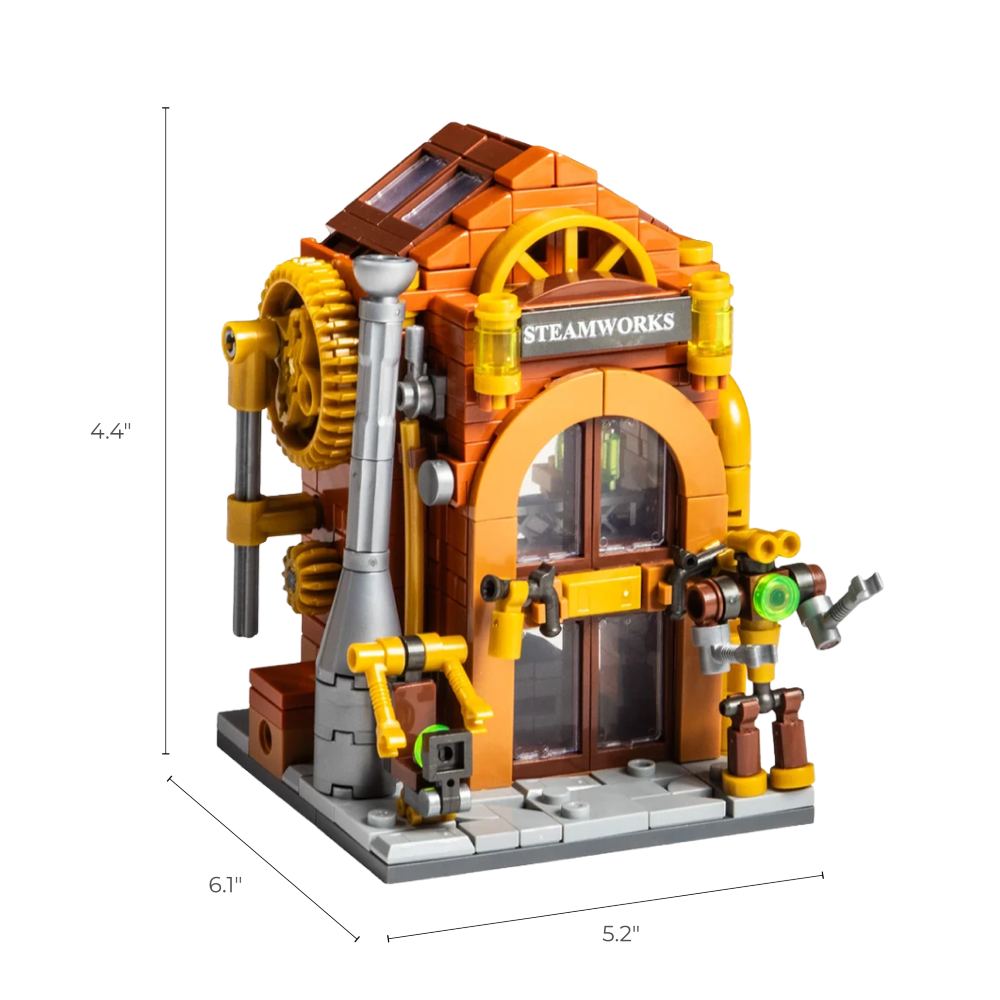 Mini City – Steampunk Building Modular Brick Set