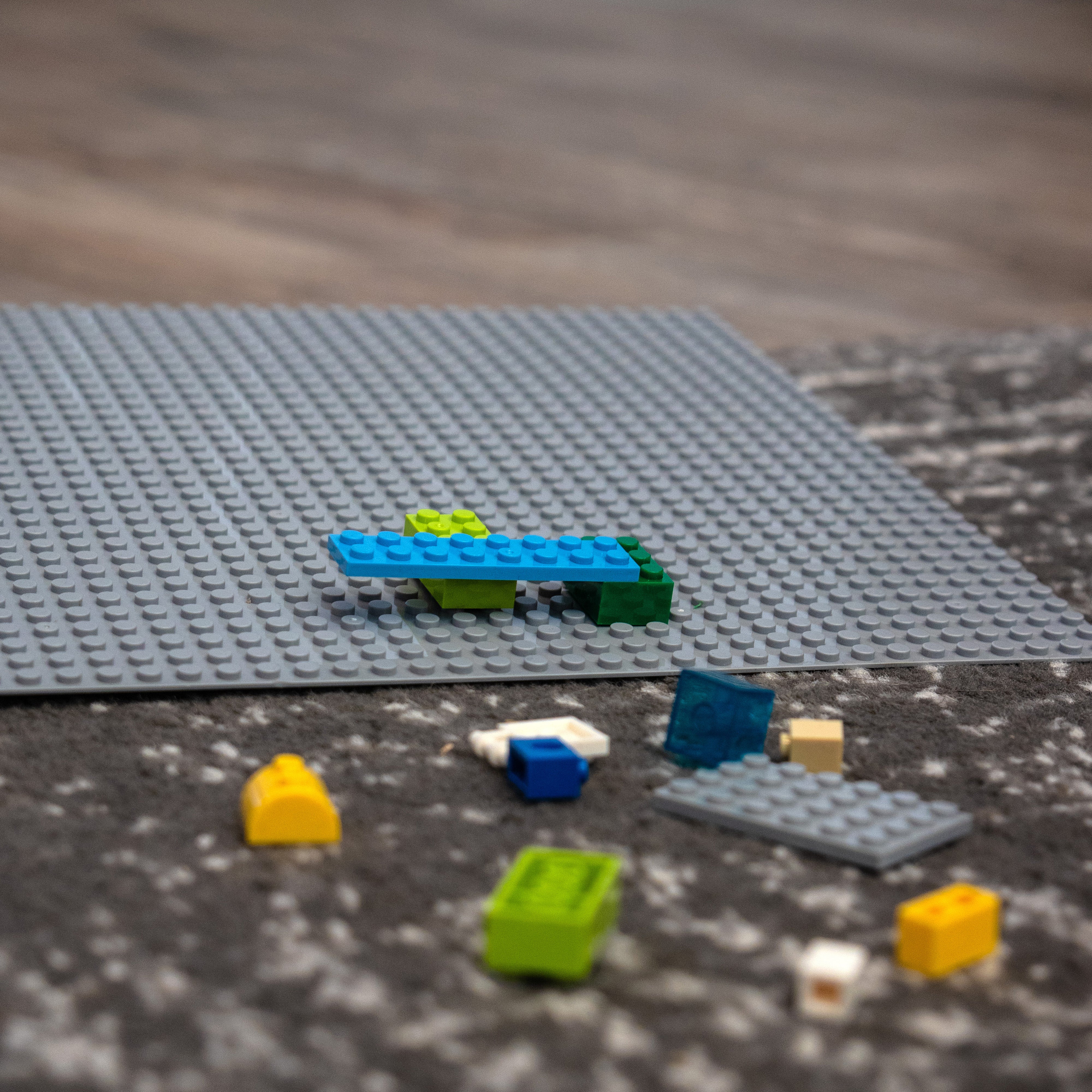 Baseplate Bundle - 4 pack of GRAY 32x32 - 10" x 10" Base Plates