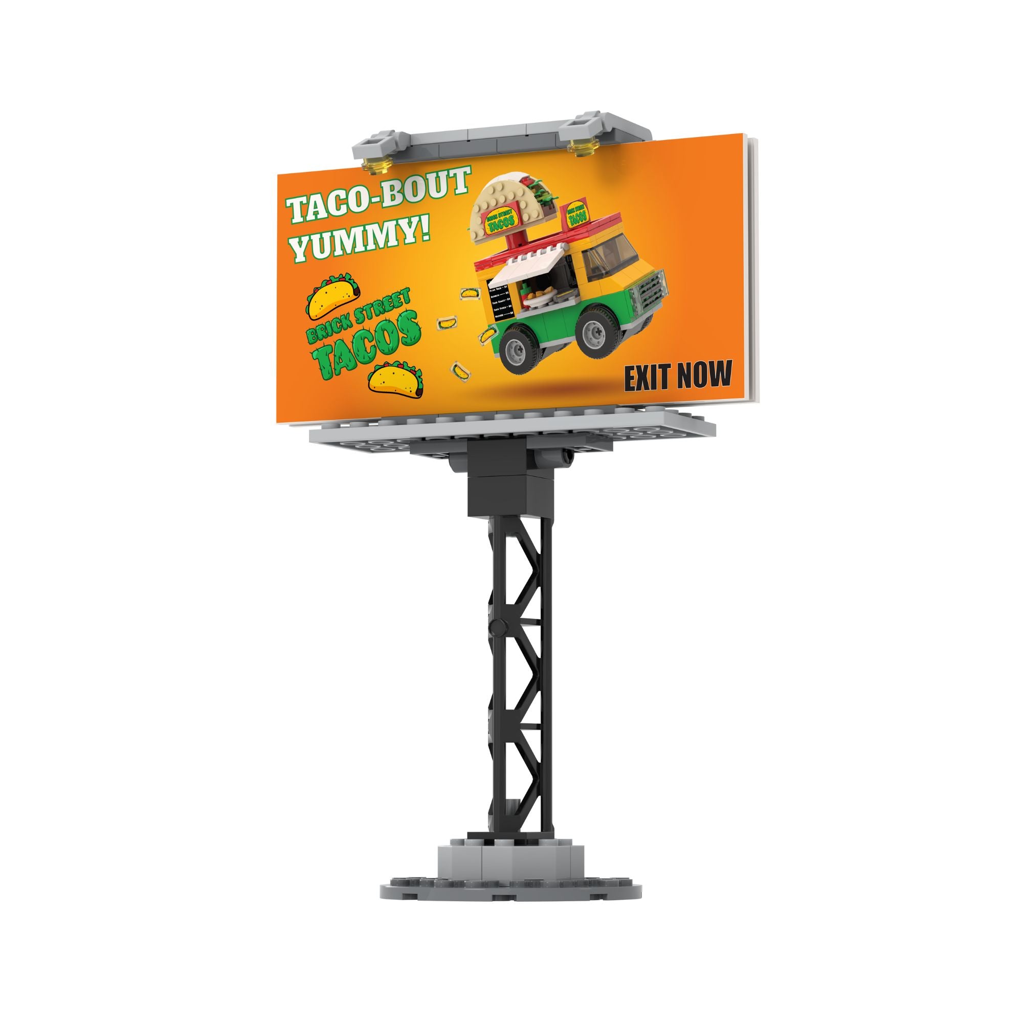 Billboard Brick Set – Double-Sided Mini Advertising Display
