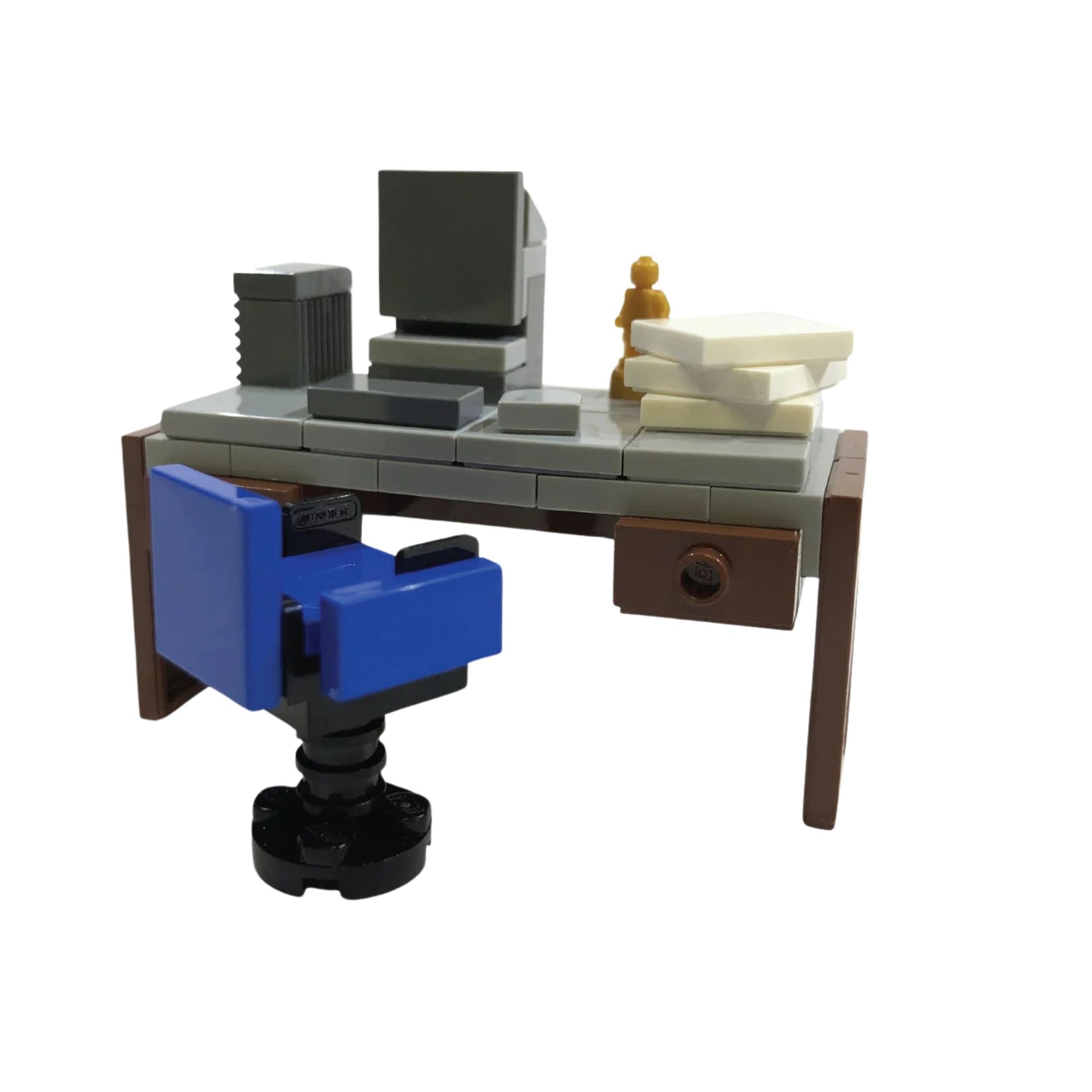 Exclusive Brick Loot Build CEO Desk by Parker Krex – 100% LEGO® Bricks