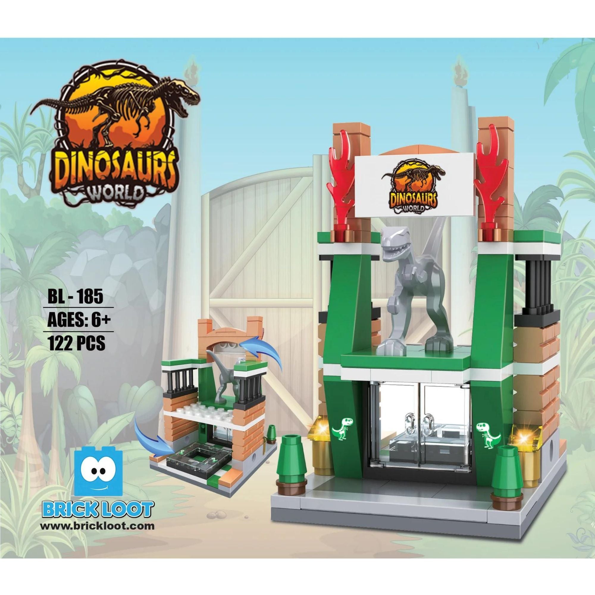 Mini City - Dinosaurs World Brick Set