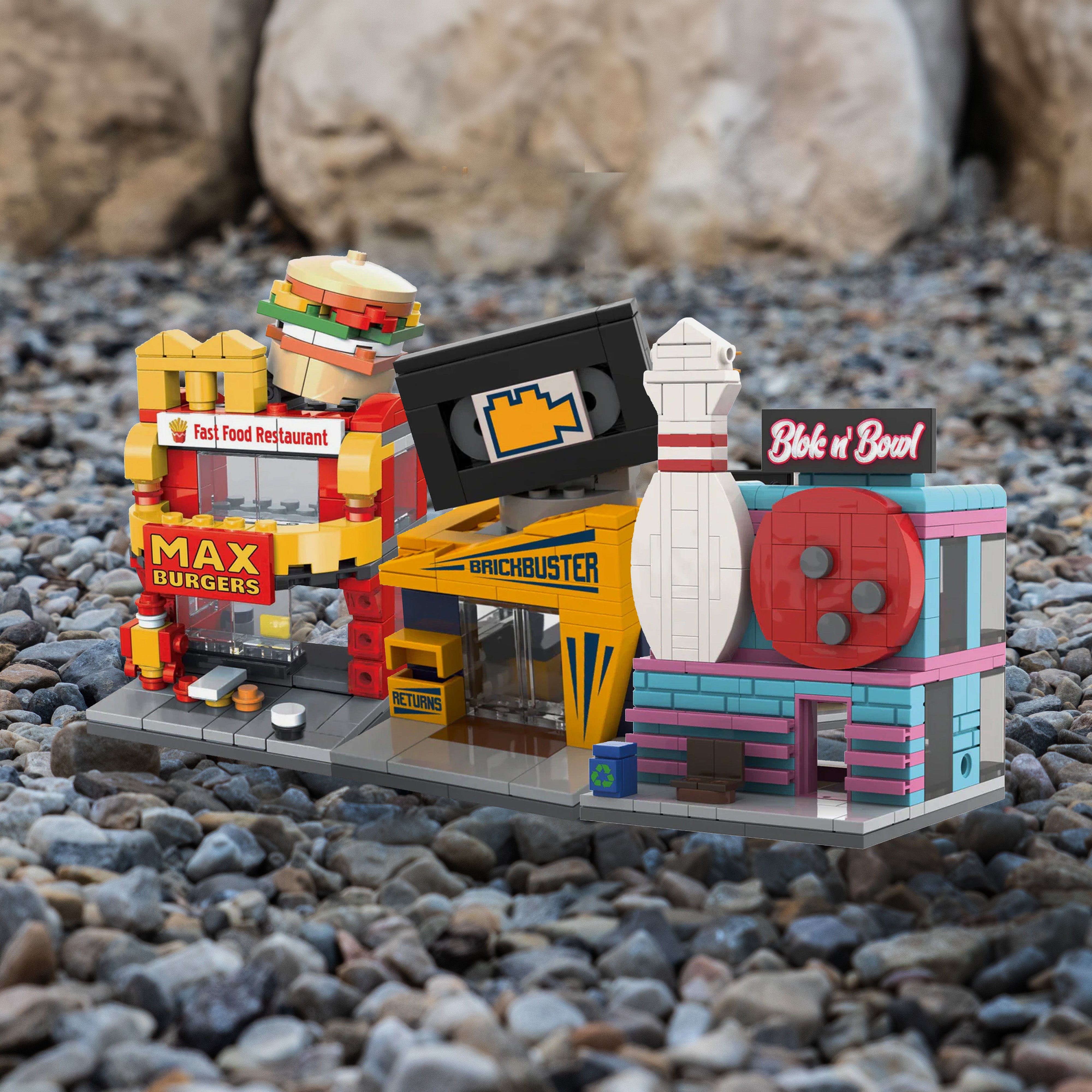 Mini City - Max Burgers Brick Set