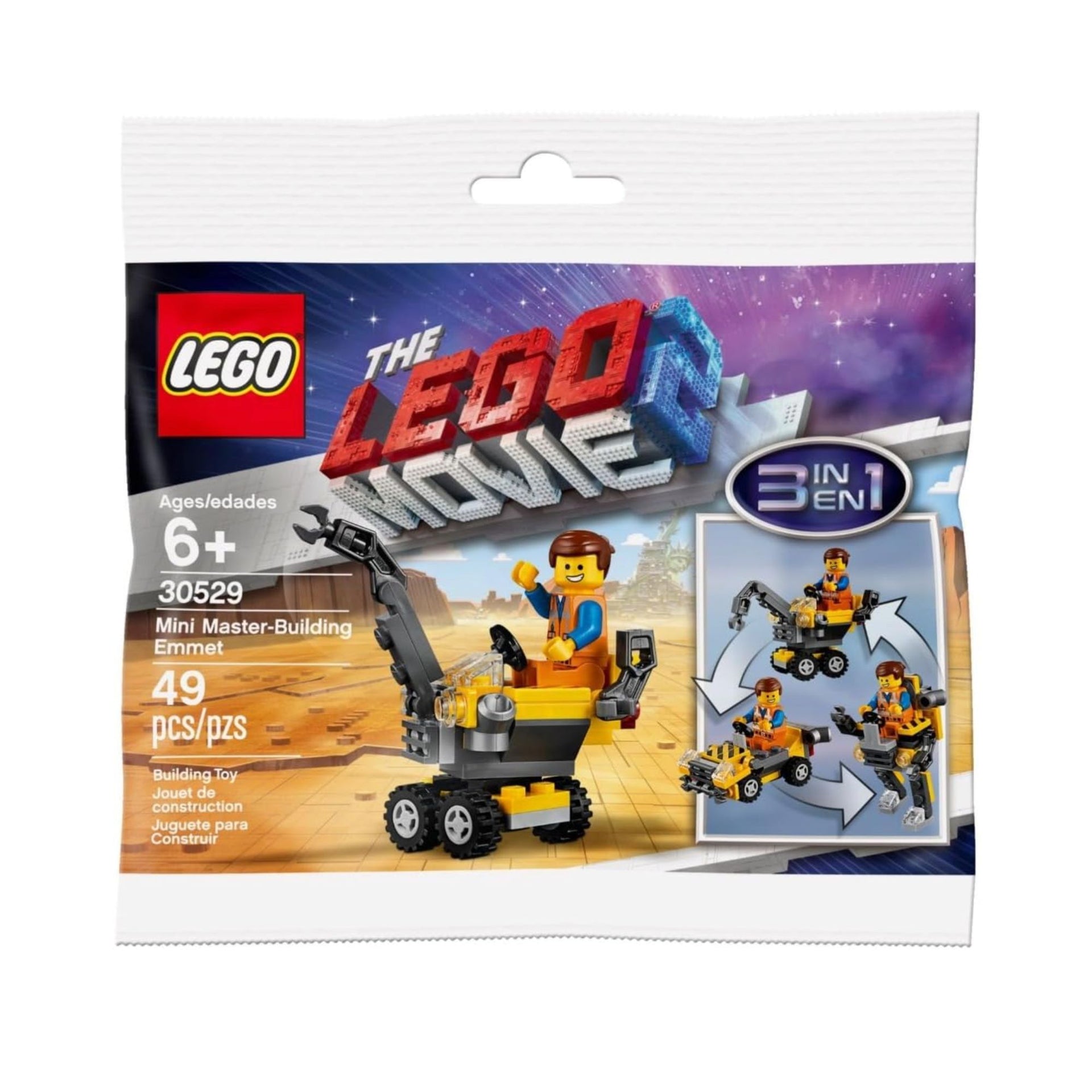 The LEGO Movie Mini Master-Building Emmet Set 30529 3-in-1