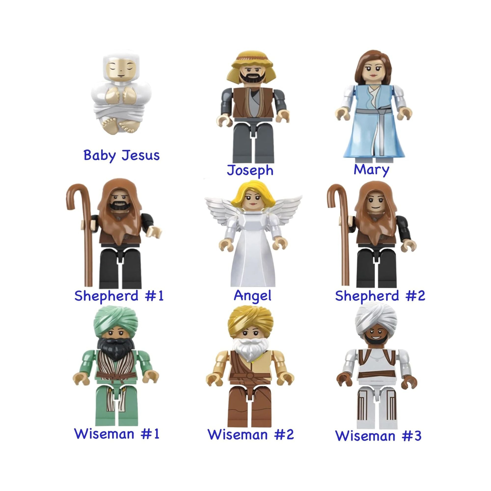 Traditional Nativity Brick Set
