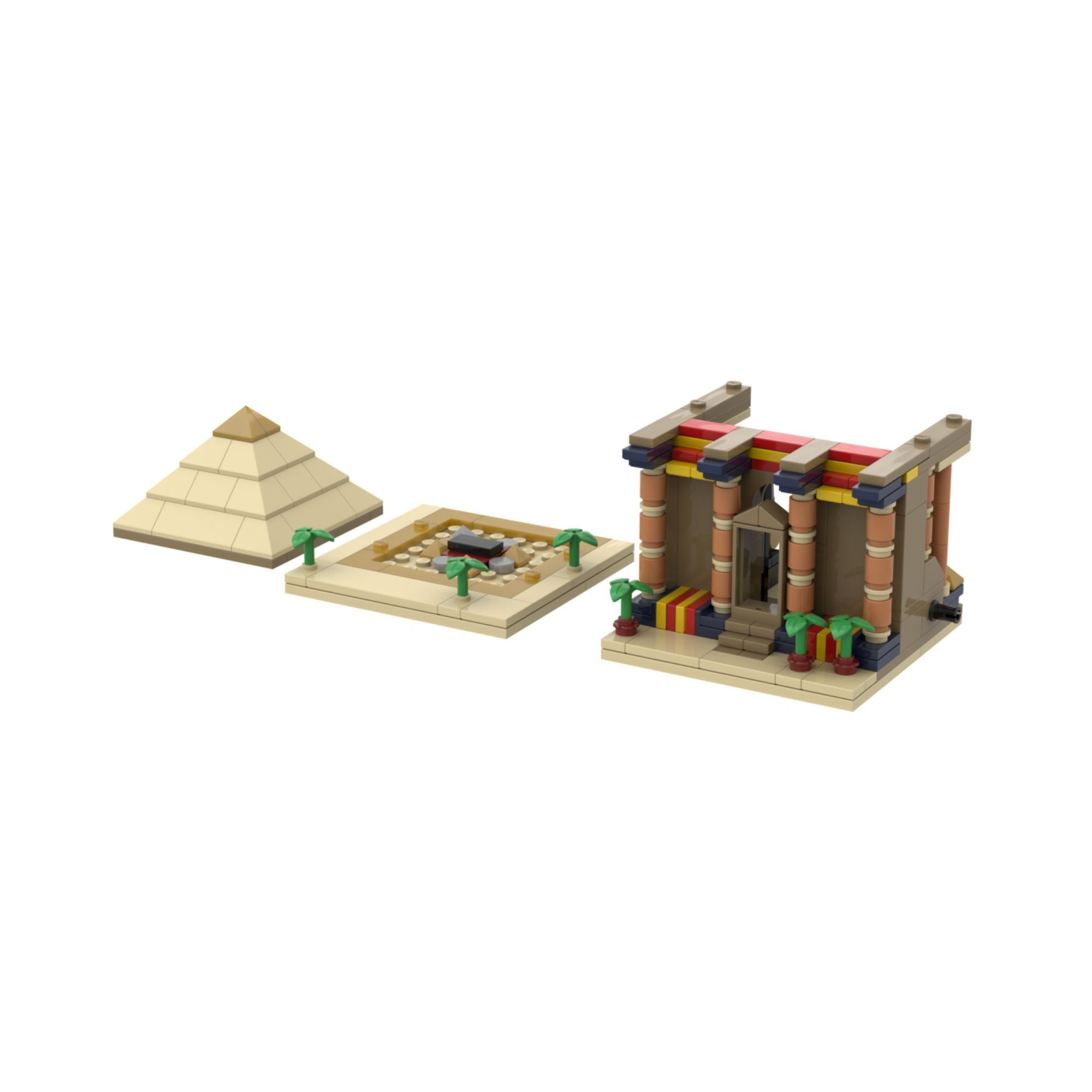 Ancient Pyramid Brick Set