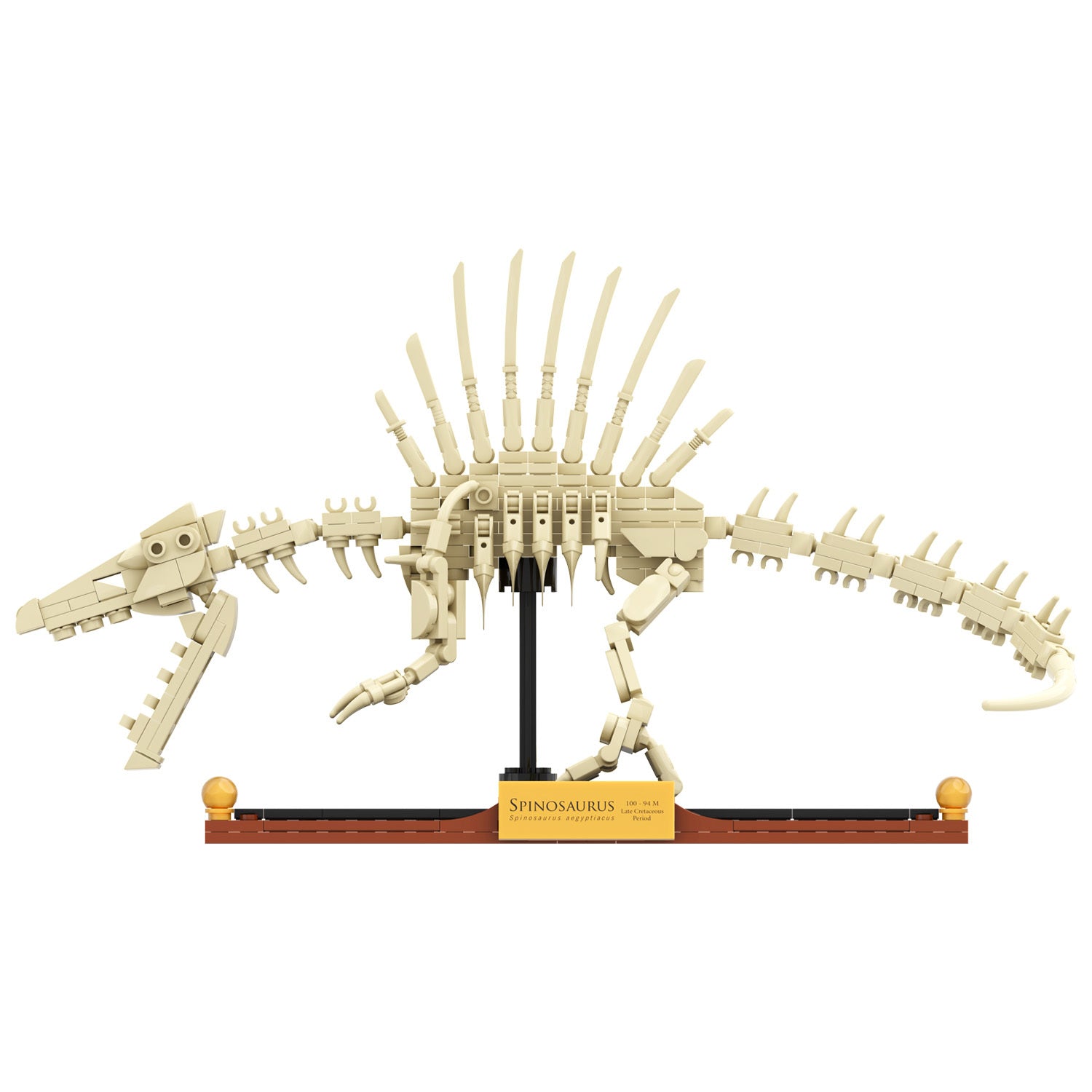 Brick Loot Spinosaurus Dinosaur Fossil Building Set – 317 Pieces