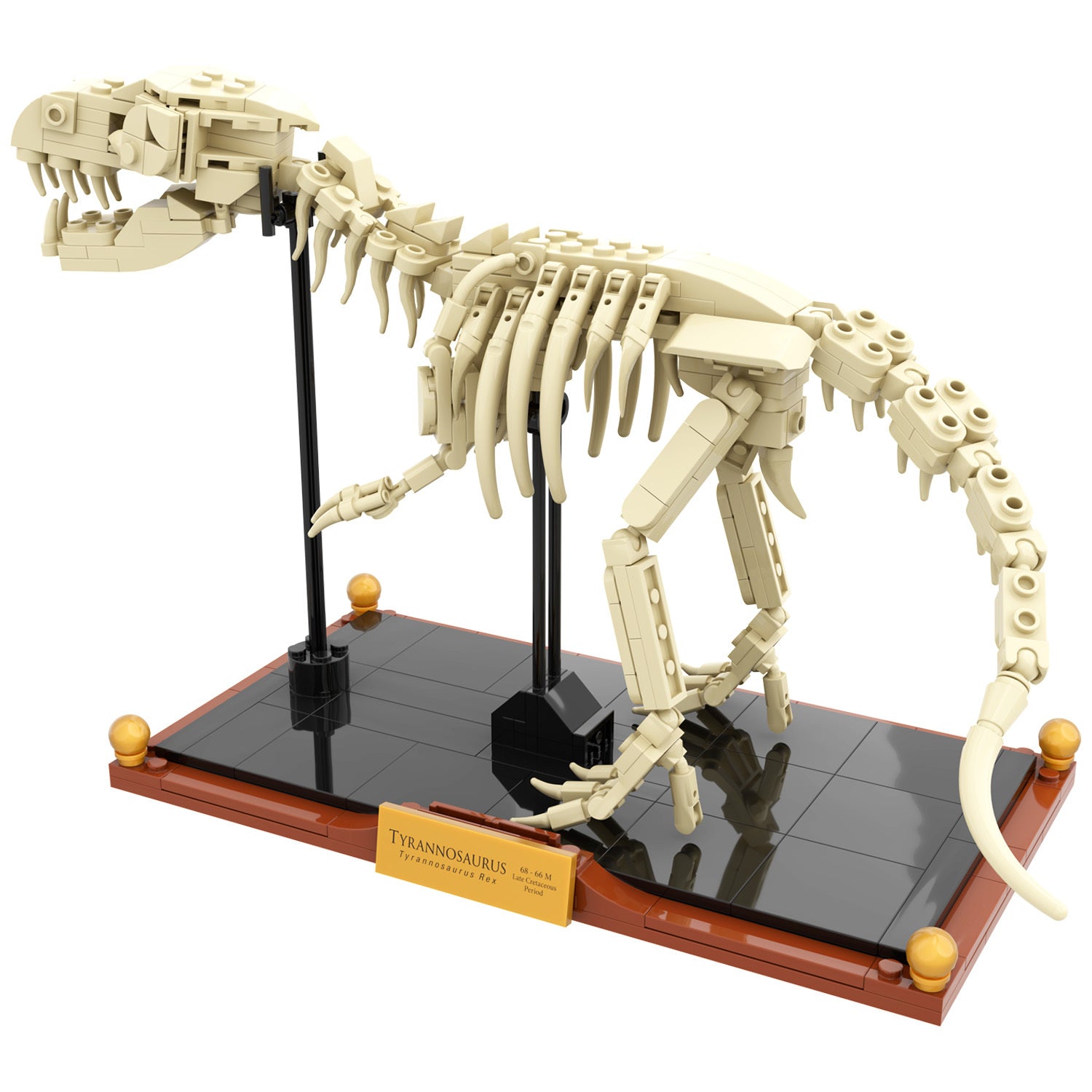 T-Rex Dinosaur Fossil Building Set | Tyrannosaurus Rex Display Model