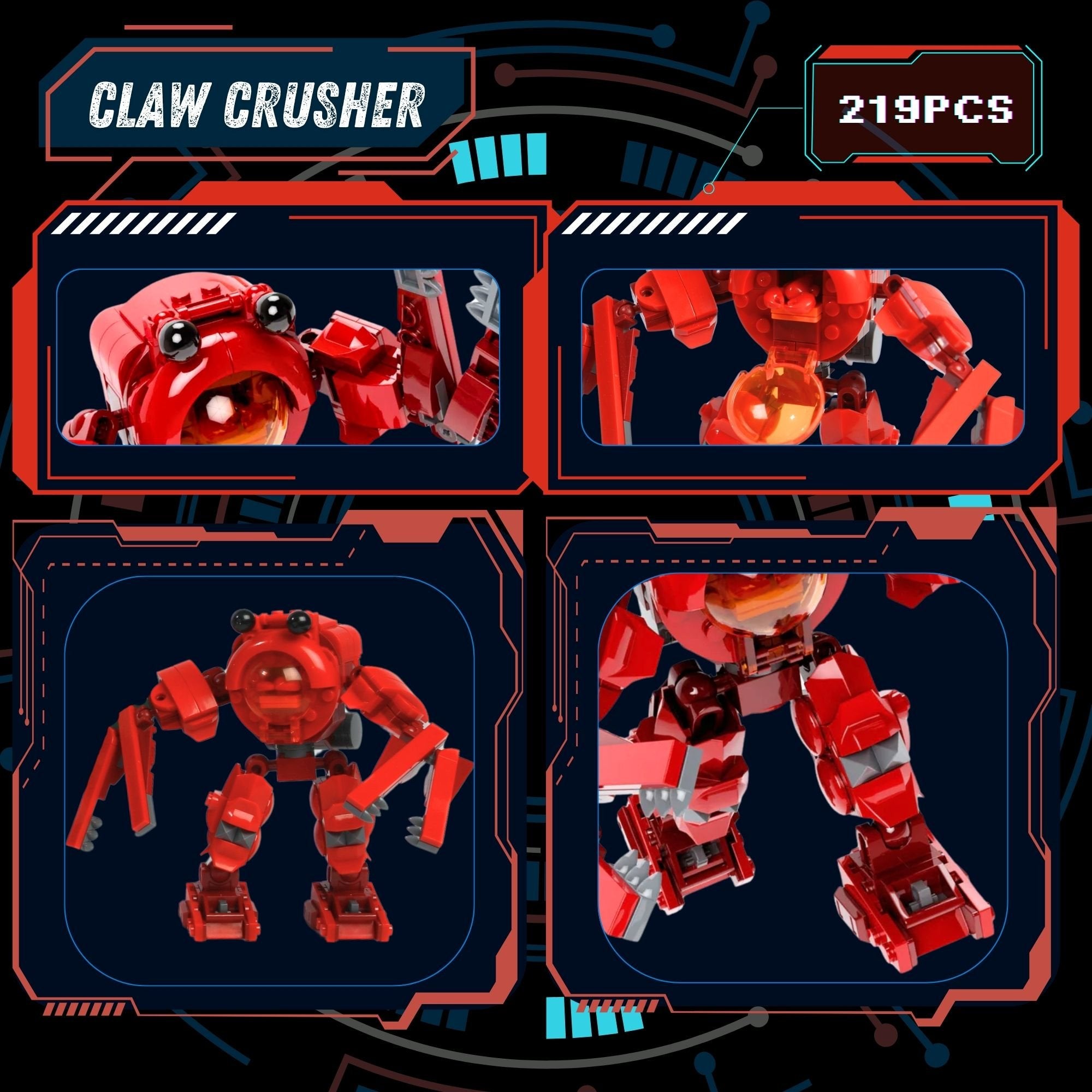 Lobster Mech Brick Set