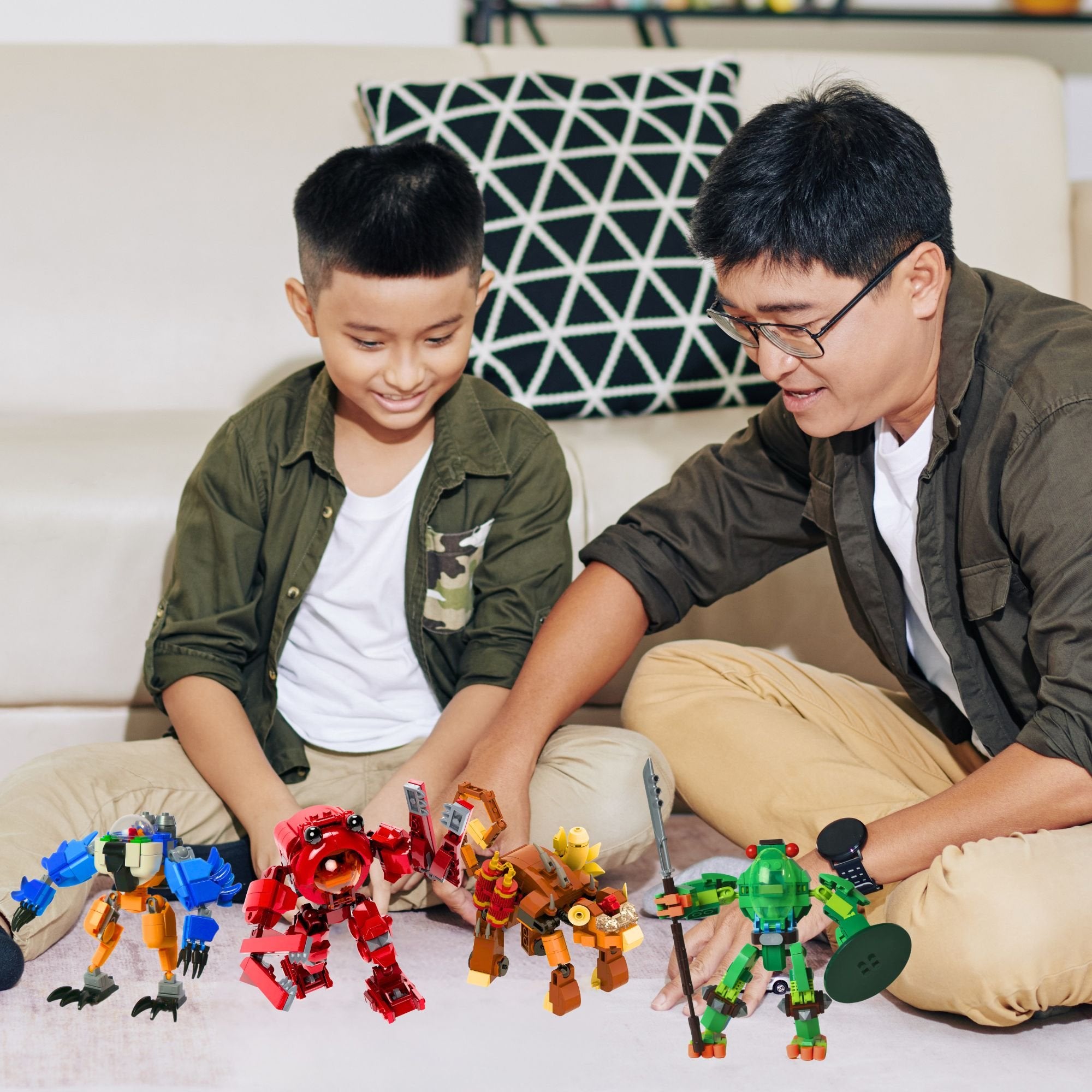 Frog Mech Brick Set