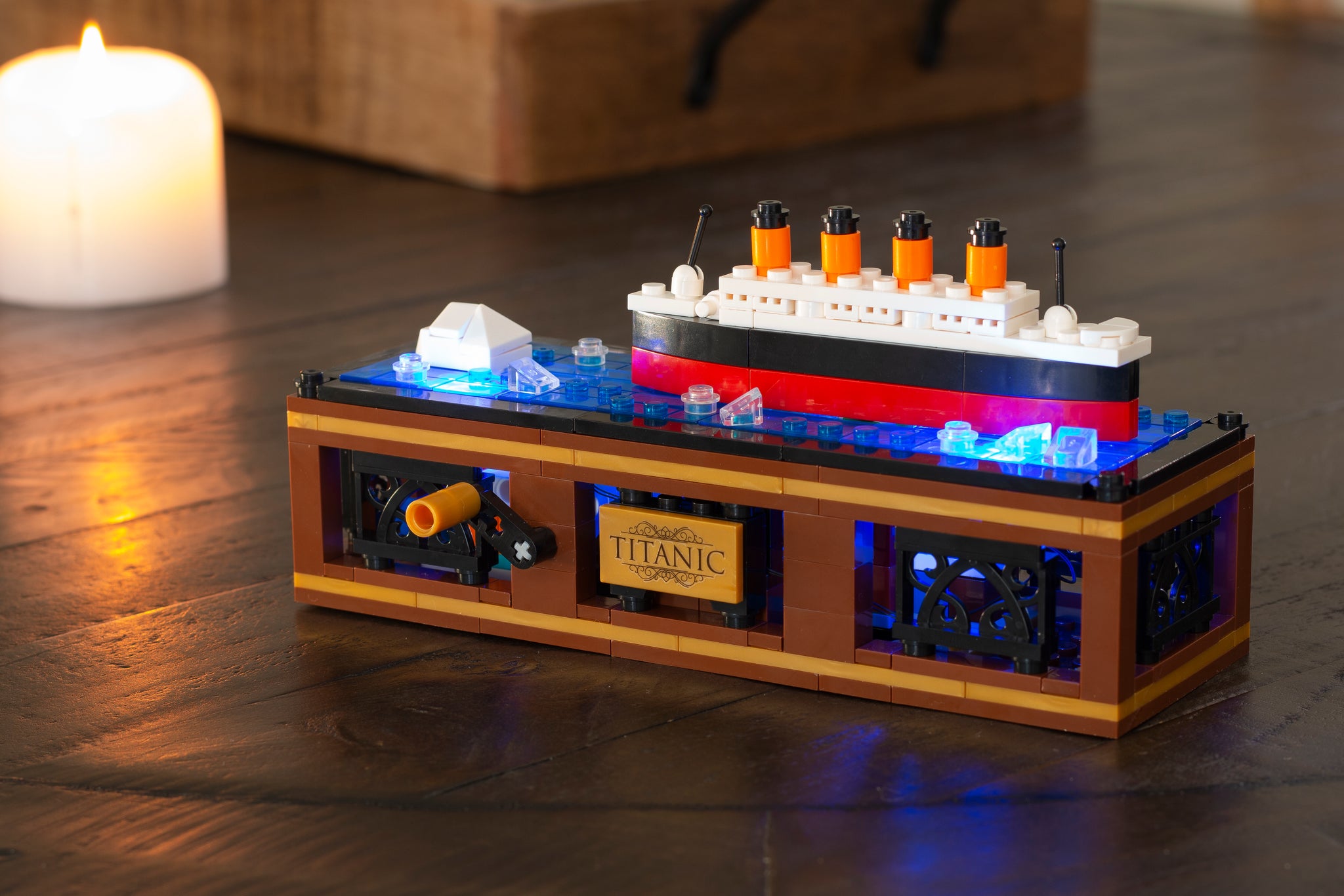 Titanic Ship Moving Titanic with LED Light Kit Brick Loot