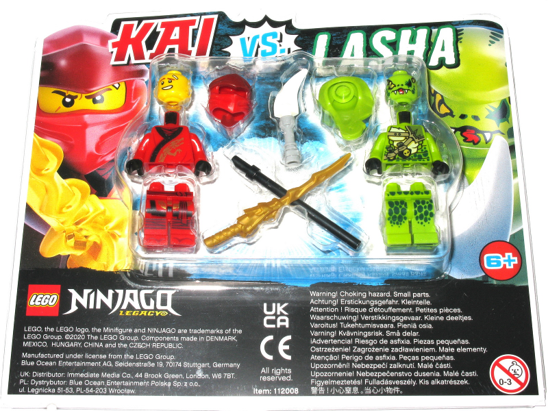 LEGO - Ninjago: Legacy: Rise of the Snakes: Kai vs. Lasha blister pack 112008