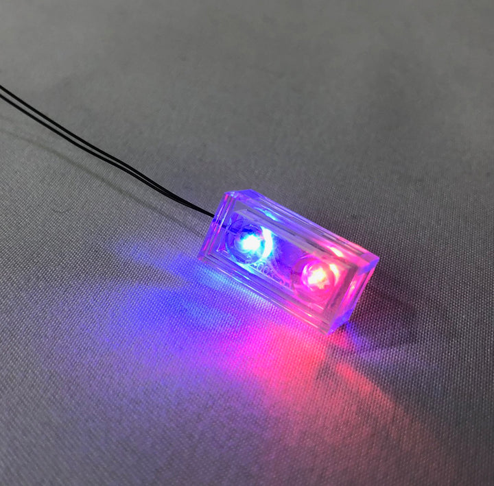 1 x 2 LED Plate - LIGHT LINX - Create Your Own LED String - works with LEGO bricks - by Brick Loot