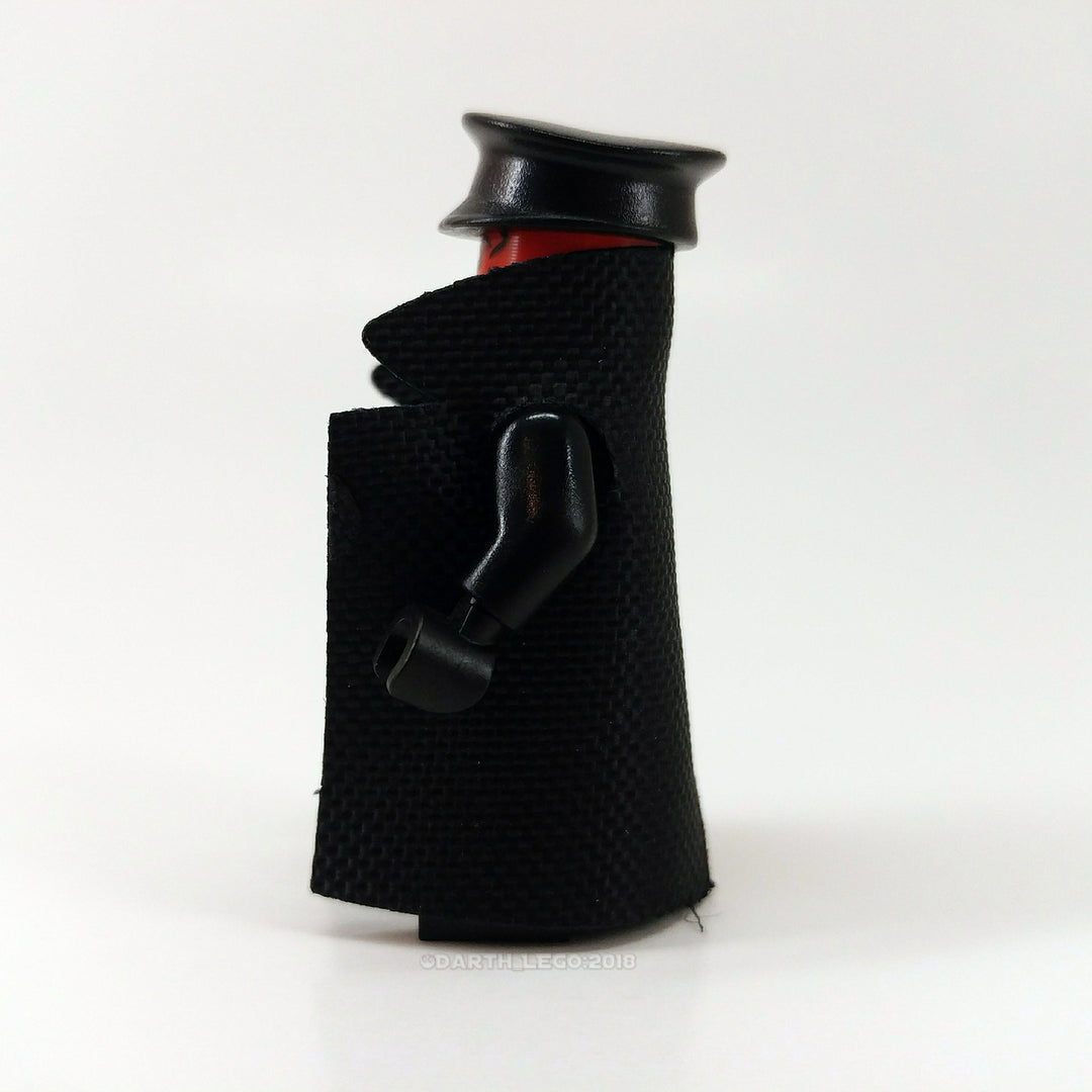 Brick Loot Cape Pack - Black Trench Coat / Cape Example - Minifigure not included (Brick Loot Cape Pack with 35 Fabric Capes and Accessories)