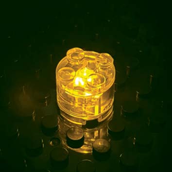 2x2 Round Brick LED Packs - Red, RGB, Yellow, Blue, White and Green