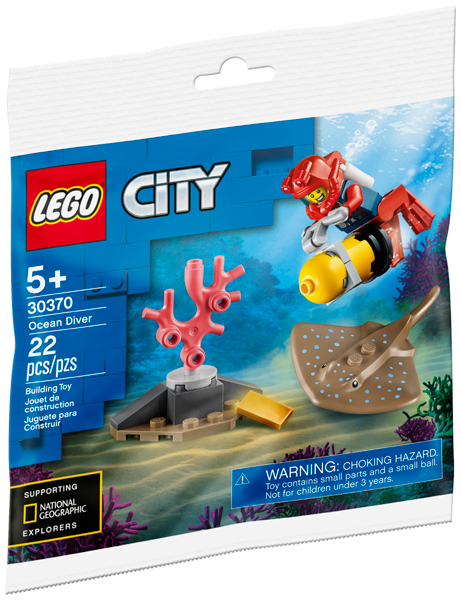 LEGO Polybag -  Town: City: Deep Sea Explorers: Diver set 30370