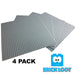  Brick Loot Custom Baseplate Bundle 4 Pack 32x32 10”x10” GRAY Compatible With LEGO® and all major brick brands