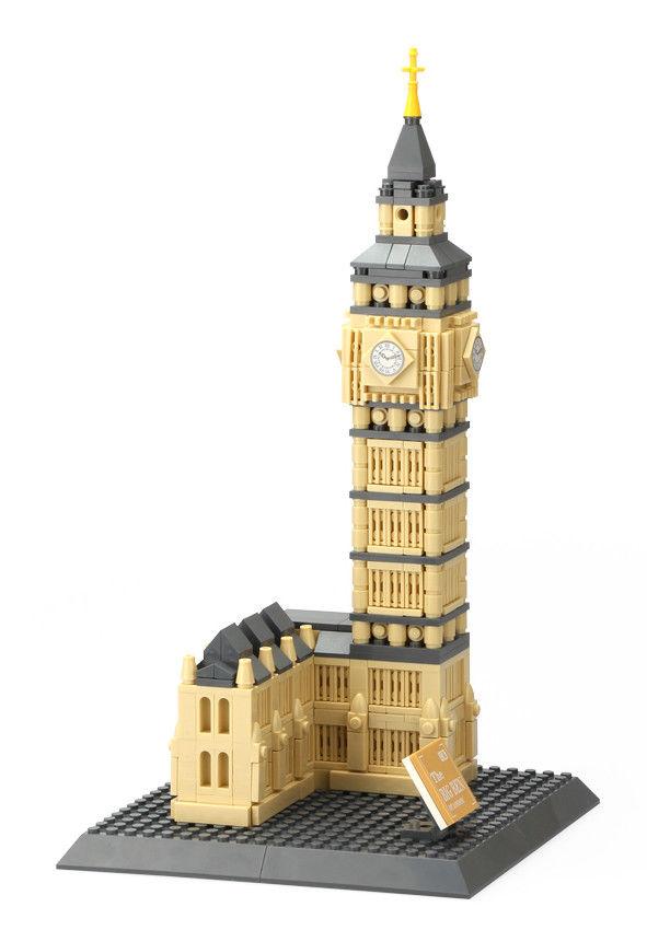 WANGE The Big Ben of London (Elizabeth Tower) beautiful brick set -WANGE 4211 also known as WANGE 7012. Sold by Brick Loot; offered with or without the retail box. 