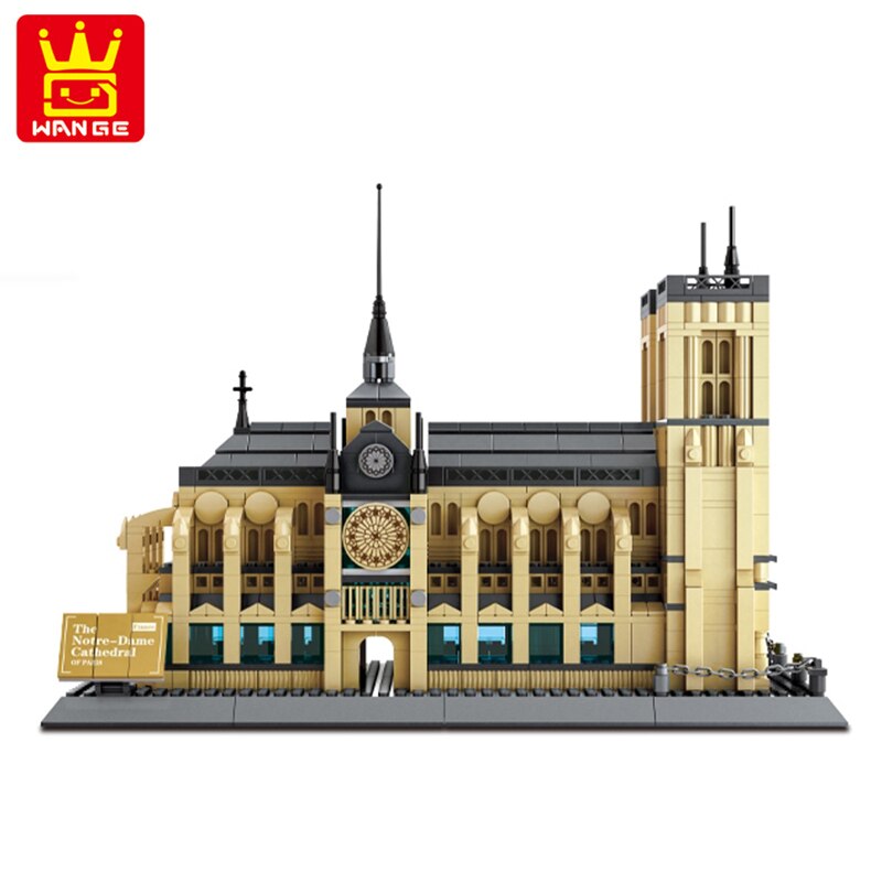 WANGE 5210 Notre-Dame of Paris beautiful intricate building set. Sold by Brick Loot with or without the retail box. 