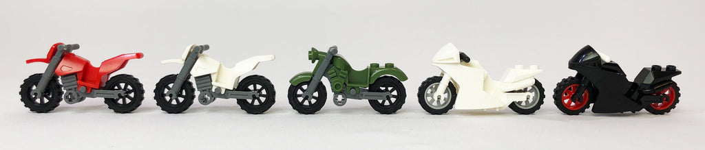 Motorcycle Bikes - 5 Different Motorcycle Bikes for your Minifigures