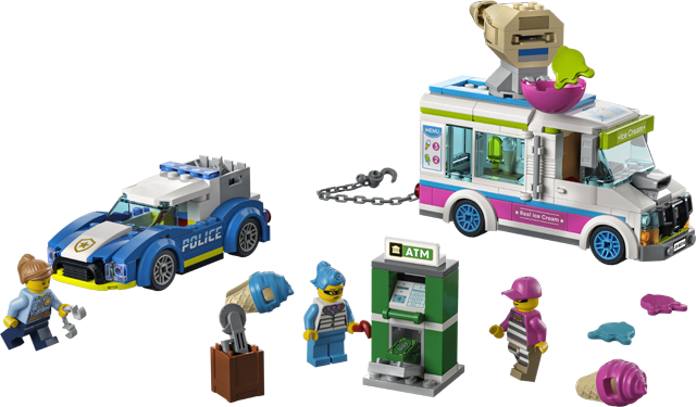 LEGO Town City Police Ice Cream Truck Police Chase 60314