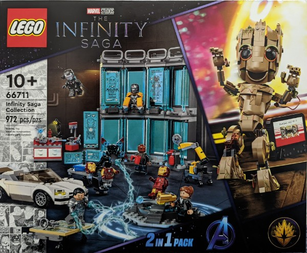LEGO Super Heroes Bundle Pack, Iron Man 2 and Guardians of the Galaxy Vol.2, 2 in 1 (Sets 76216 and 76217) - Infinity Saga Collection 66711