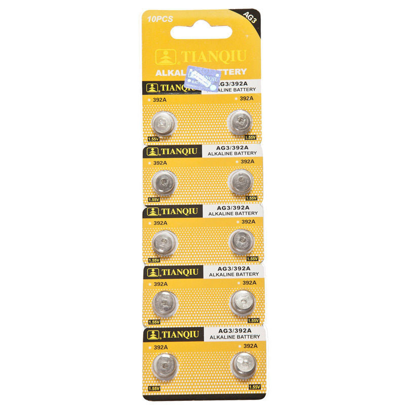 Blister-Pack-of-10-High-Quality-AG3-Alkaline-Batteries