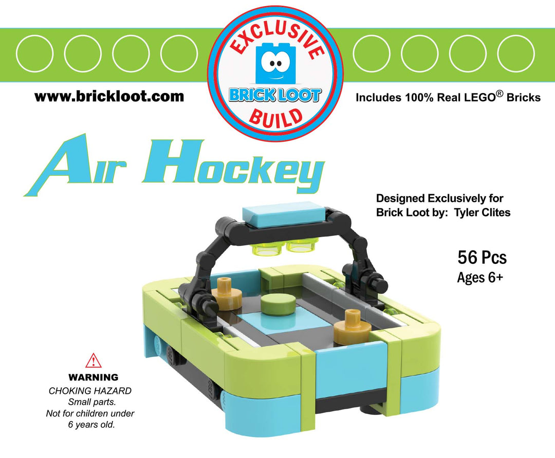 Exclusive Brick Loot Build Air Hockey by Tyler Clites – 100% LEGO Bricks