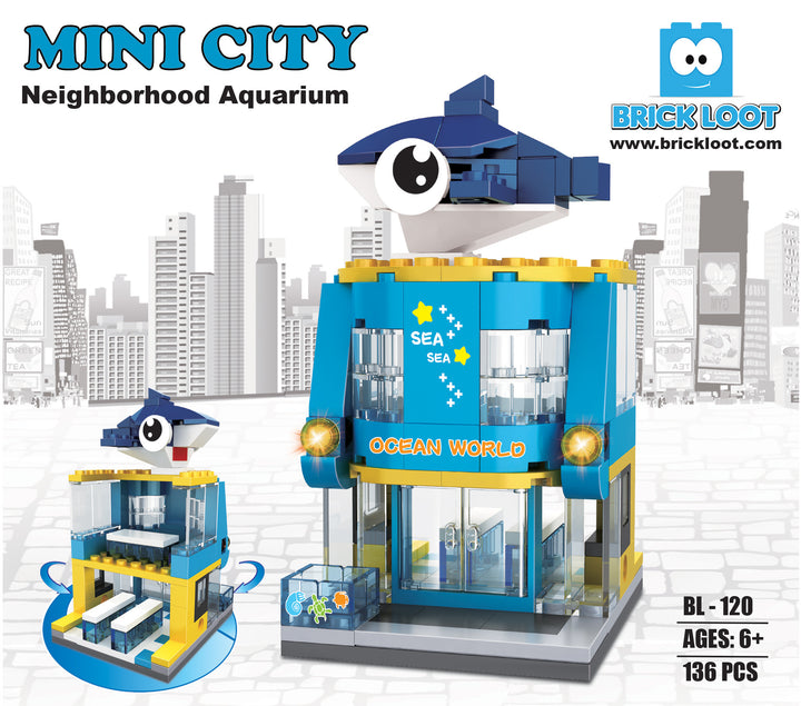 Brick-Loot-Custom-Brick-Set-Mini-City-Aquarium