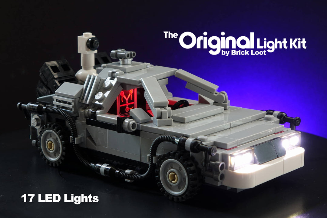 Brick Loot Original LED Kit for LEGO The DeLorean Time Machine 21103