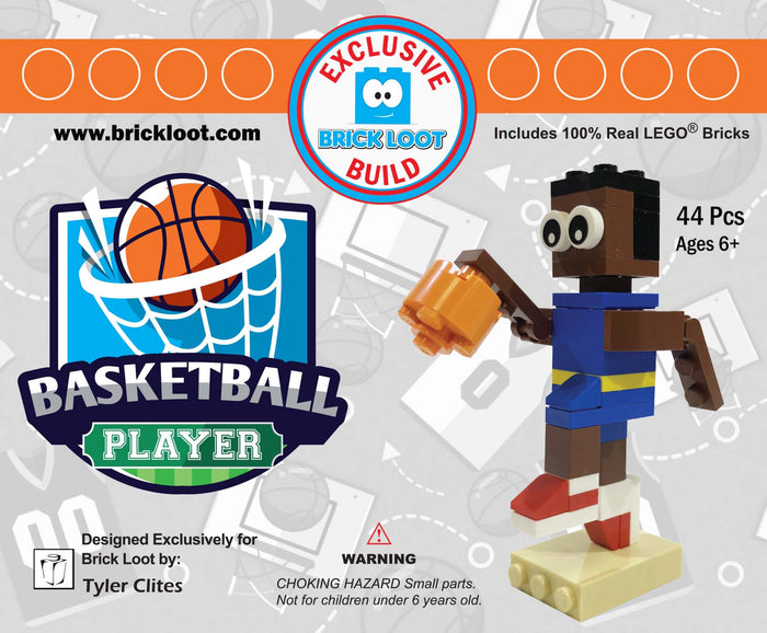 Exclusive Brick Loot Build Basketball Player – 100% LEGO Bricks
