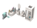 Apartment Life - Kitchen and Bathroom Furniture Brick Set