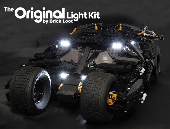 LEGO Batman Tumbler set 76023 with the Brick Loot LED Light Kit. 