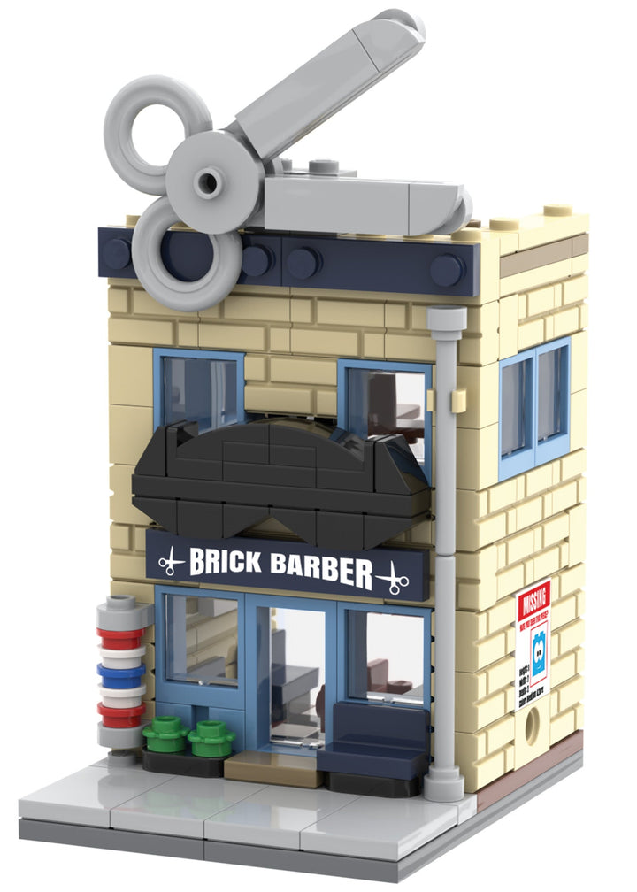 Mini City - Barber Shop BUNDLE with LED Light Kit