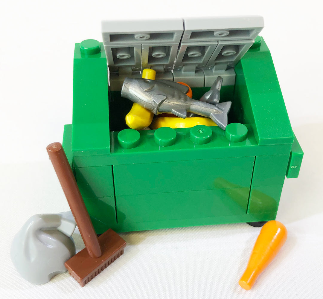 Garbage Dumpster Accessory Pack - Major Brand Brick Compatible