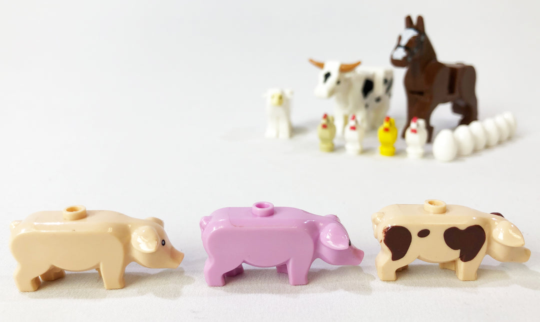 Farm Animal Accessory Pack - Major Brand Brick Compatible