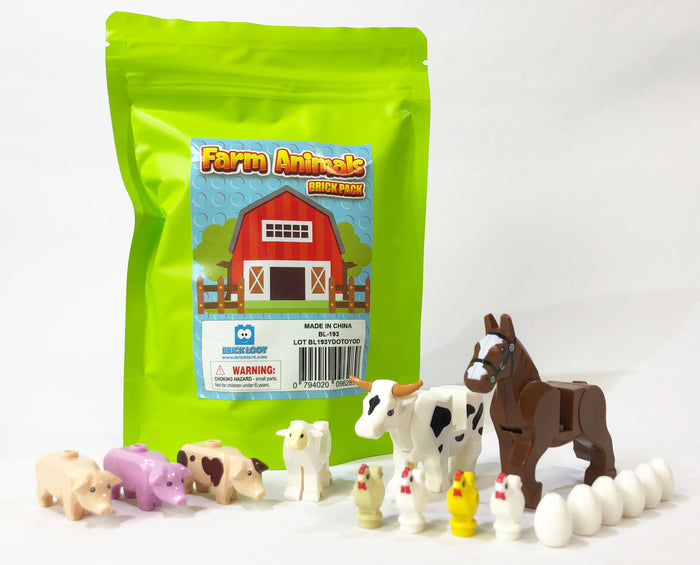 Farm Animal Accessory Pack - Major Brand Brick Compatible