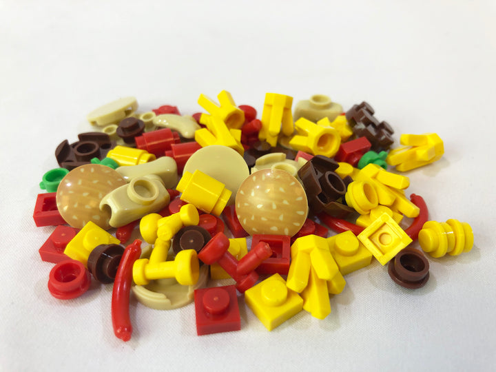 Toy Fast Food Accessory Pack - Major Brand Brick Compatible
