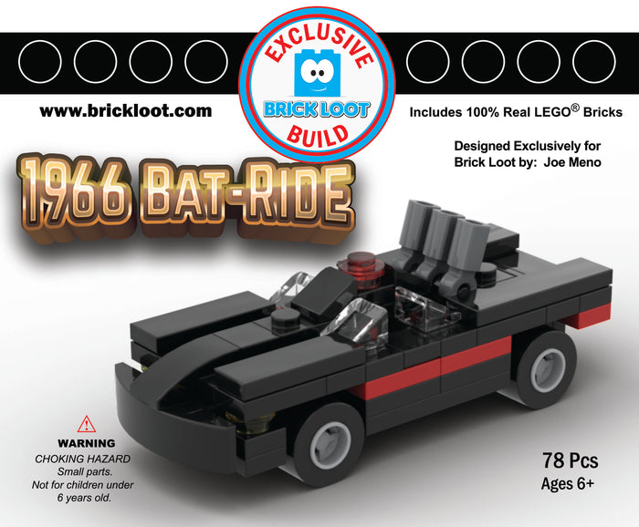 Exclusive Brick Loot Build 1966 Bat Ride by Joe Meno – 100% LEGO Bricks