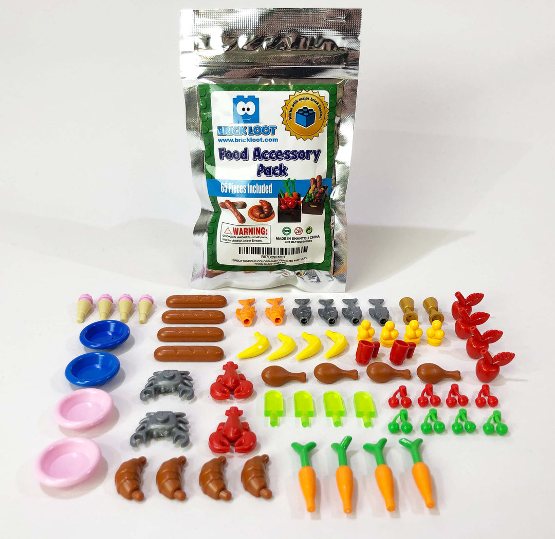 Toy Food Accessory Pack BL-110 - Major Brand Brick Compatible