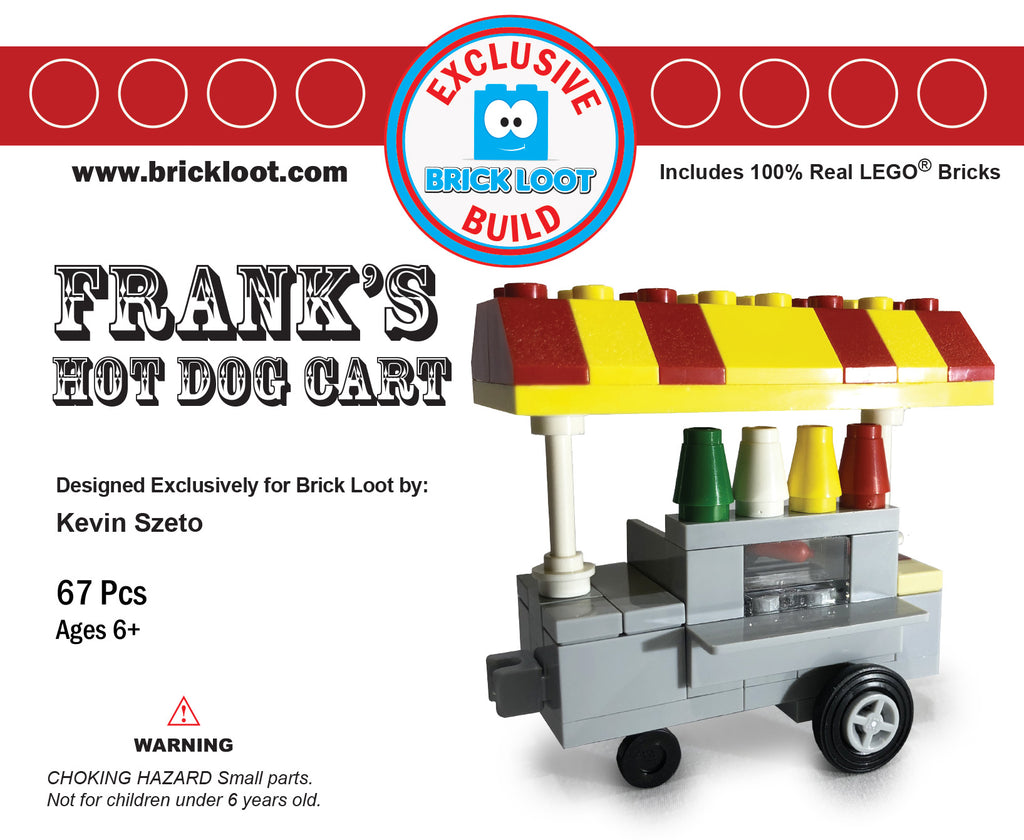Exclusive Loot Build Hot Dog Cart 100% LEGO Bricks