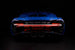 Back view of teh LEGO Bugatti Chiron set 42083 with the custom Brick Loot LED Light Kit installed. 
