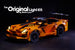LEGO Chevrolet Corvette ZR1 set 42093, lit up with the custom Brick Loot LED Light Kit.