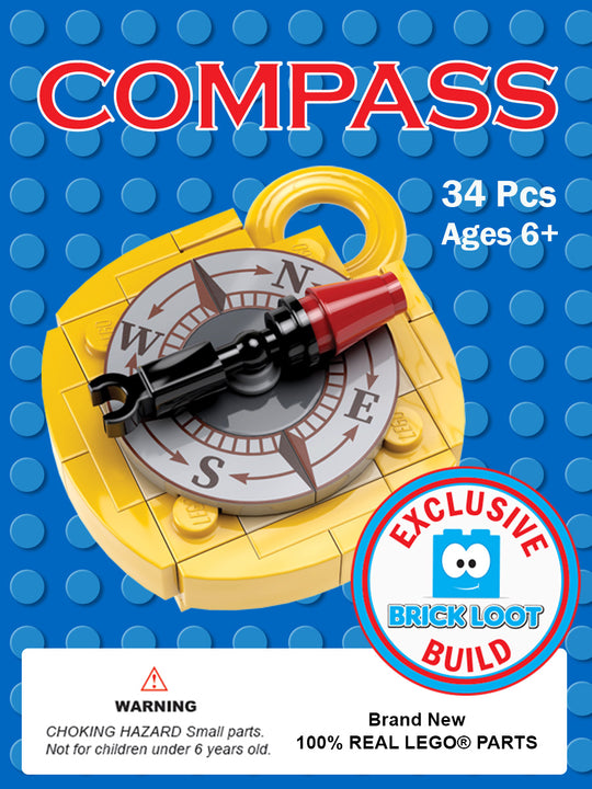 Exclusive Brick Loot Build Compass 100 LEGO Bricks