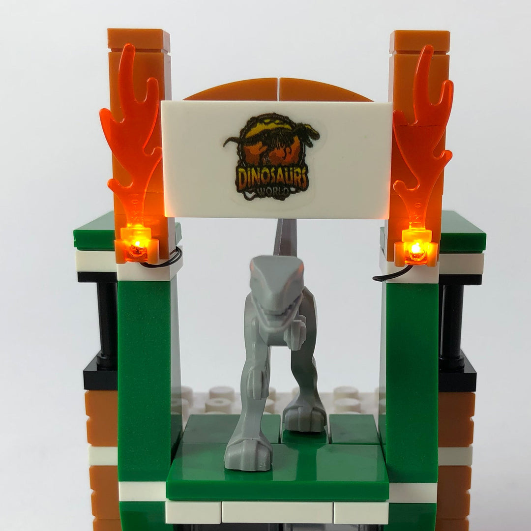 LED Double Flames with 2x3 Battery Brick
