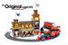 LEGO Disney Train and Station set 71044, completely lit up with the Brick Loot LED Light Kit.
